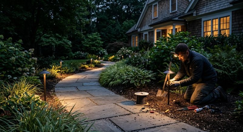 Pathway Lights Installation in Alpharetta, GA